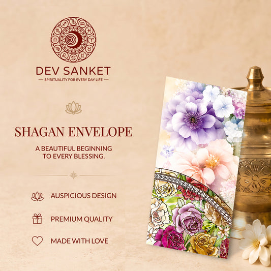 Pastel Paisley Floral Printed Shagun Envelopes