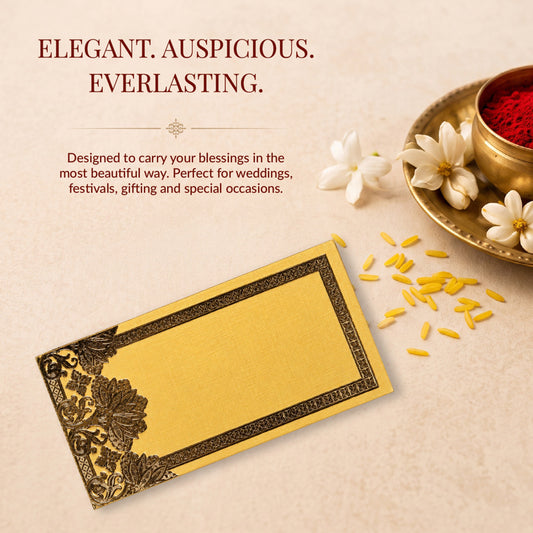 Mustard Gold Shagun Envelopes