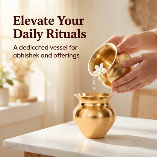 Copper Puja Lota for Daily Worship, Abhishek, Temple Offerings and Festive Rituals – Approx. 78 g