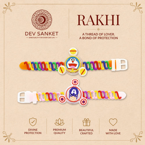 Kids Rakhi Set with Roli Chawal