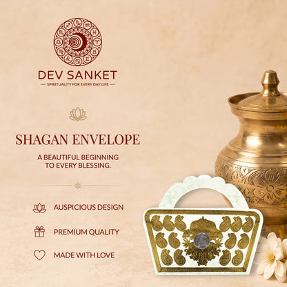 Designer White Purse Style Shagun Envelopes