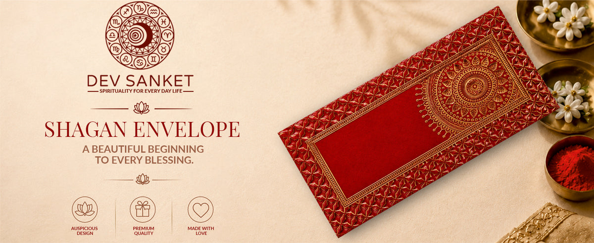 Red Mandala Border Shagun Envelopes