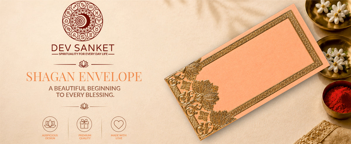 Brown Floral Shagun Envelope