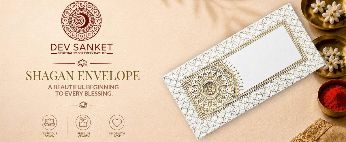 Silver Grey Mandala Border Shagun Envelopes