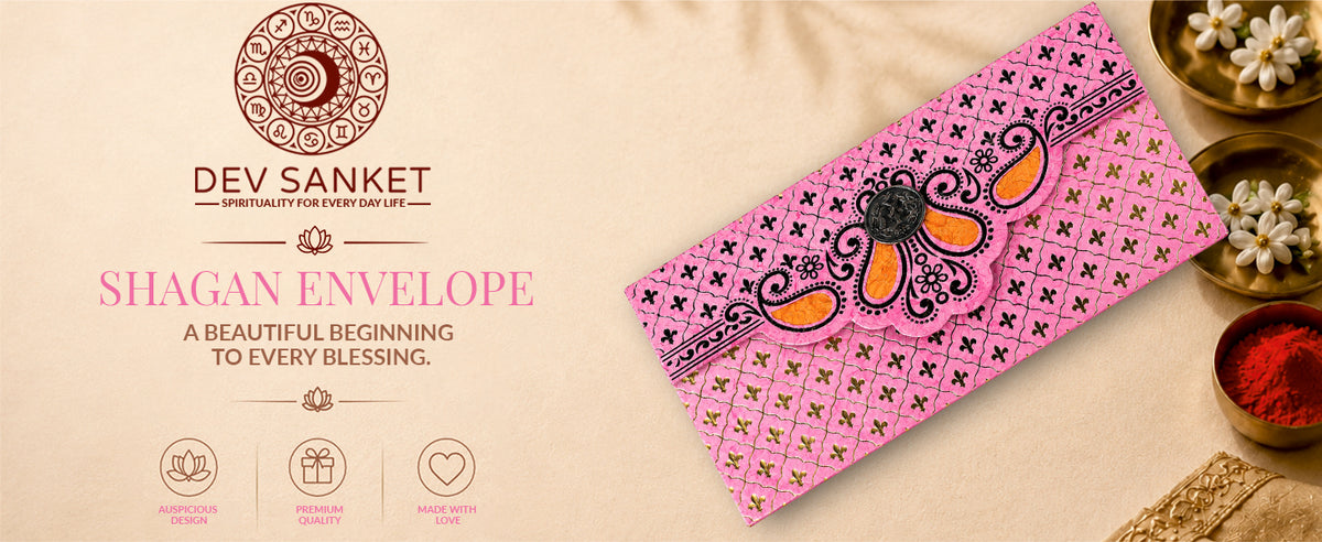 Blush Pink Gold Shagun Envelopes
