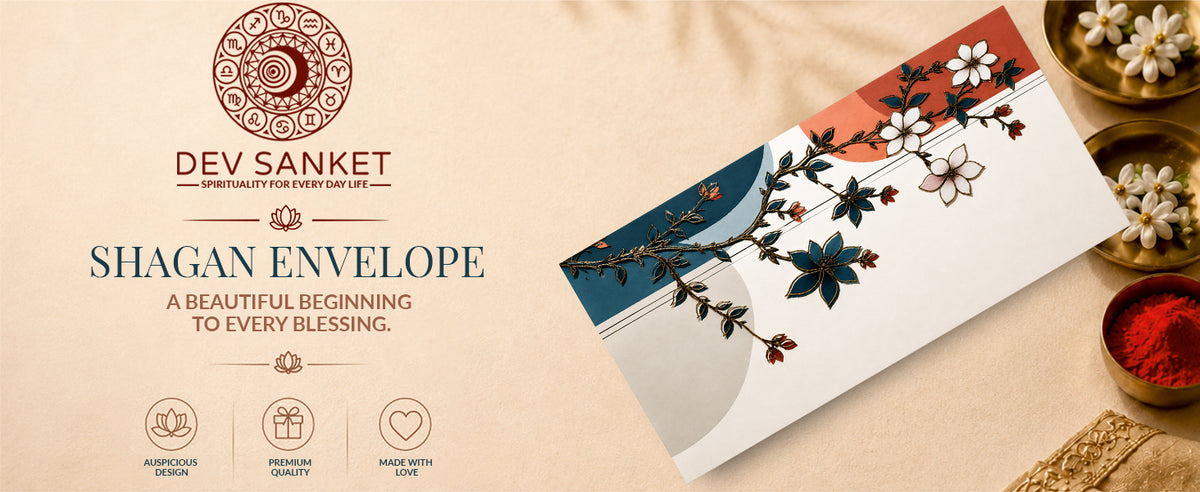 Midnight Floral Landscape Printed Shagun Envelopes
