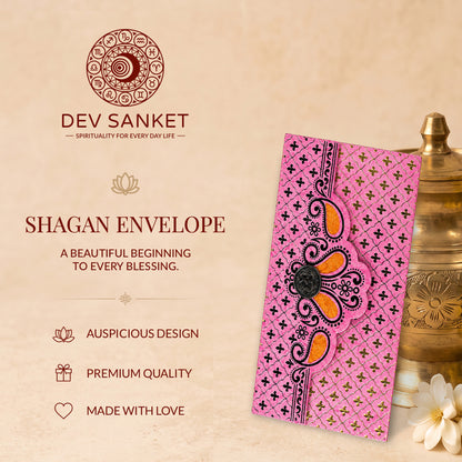 Blush Pink Gold Shagun Envelopes