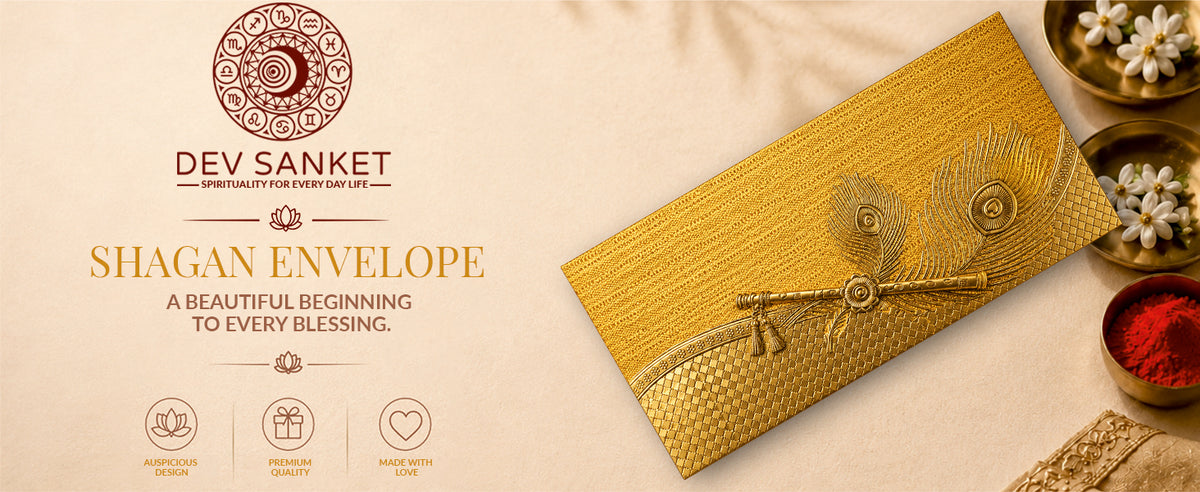Mustard Gold Patterned Shagun Envelopes