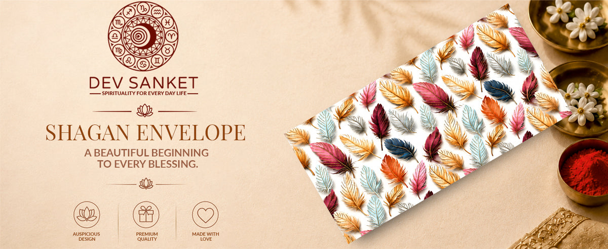 Multicolour Feather Shagun Envelopes