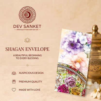 Pastel Paisley Floral Printed Shagun Envelopes