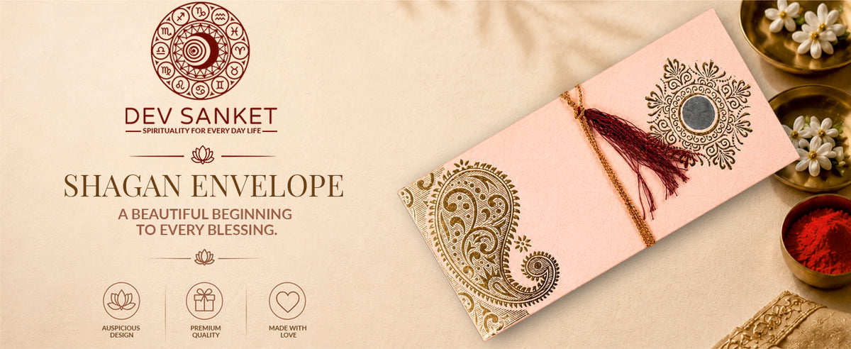 Blush Peach & Gold Fold-Open Shagun Envelopes