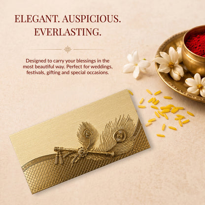 Silver Grey Patterned Shagun Envelopes