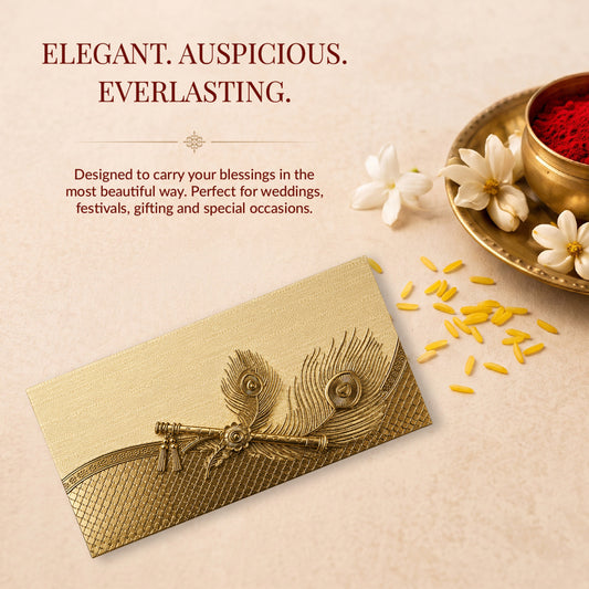 Silver Grey Patterned Shagun Envelopes