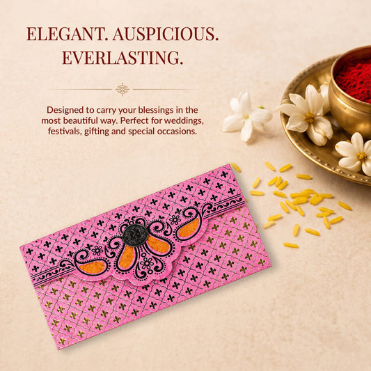 Blush Pink Gold Shagun Envelopes