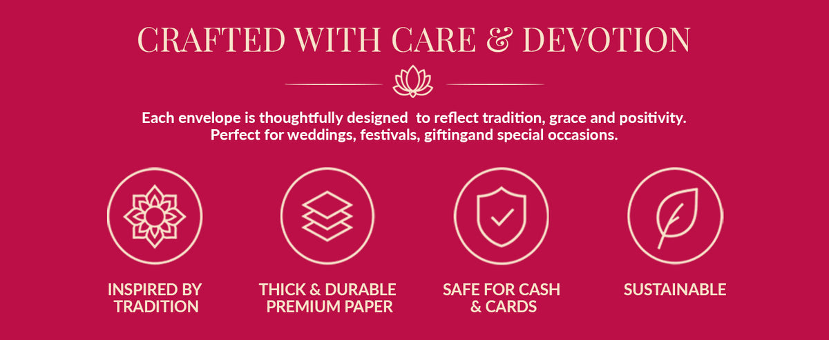 Designer Pink Purse Style Shagun Envelopes