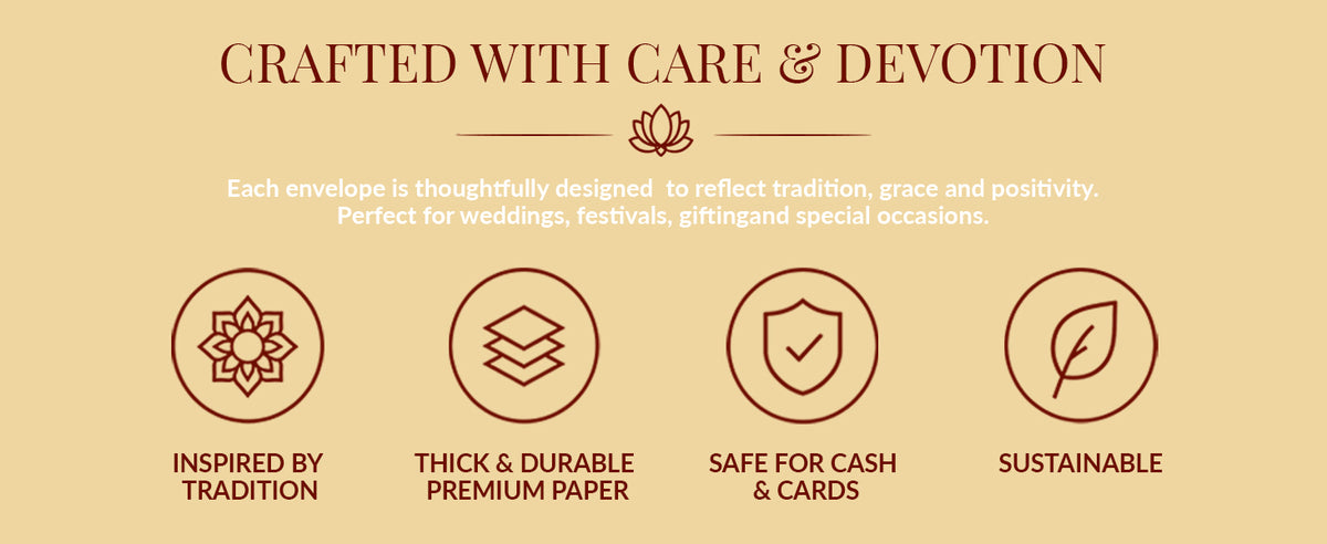Silver Grey Patterned Shagun Envelopes