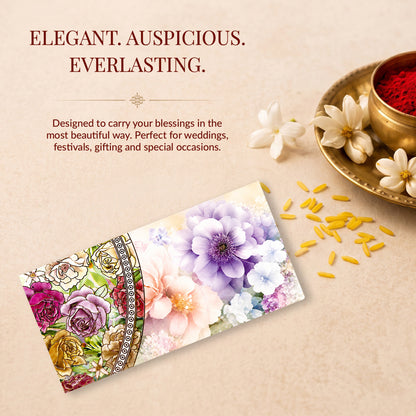 Pastel Paisley Floral Printed Shagun Envelopes