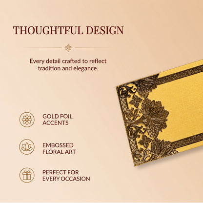 Mustard Gold Shagun Envelopes
