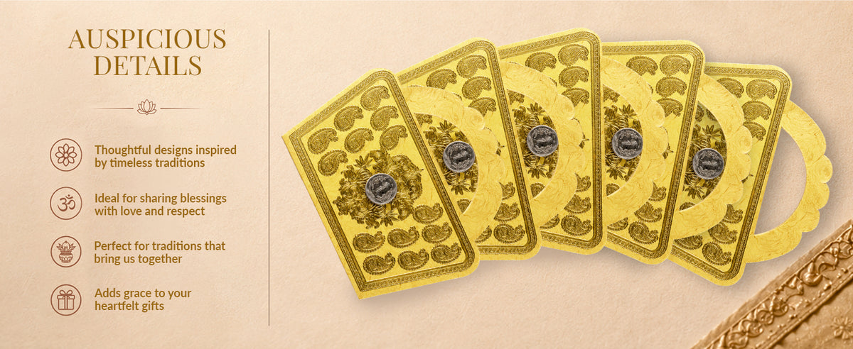 Designer Yellow Purse Style Shagun Envelopes