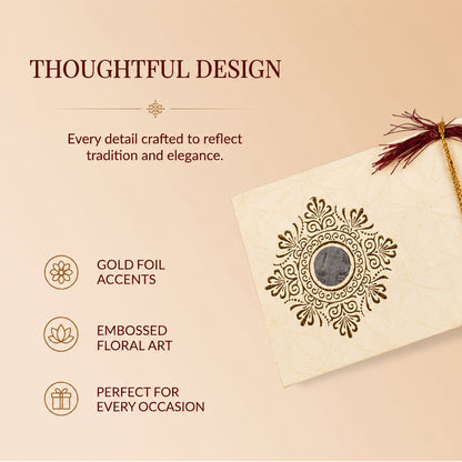Ivory & Gold Fold-Open Shagun Envelopes