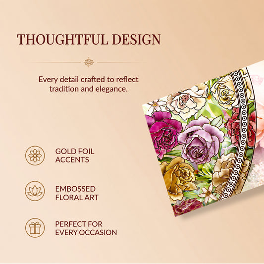 Pastel Paisley Floral Printed Shagun Envelopes