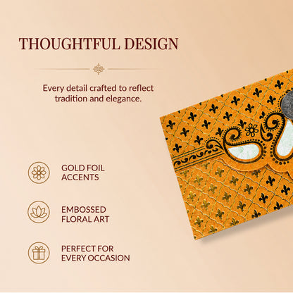 Golden Ornamental Shagun Envelopes