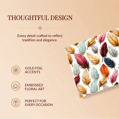 Multicolour Feather Shagun Envelopes
