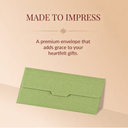 Sage Green Patterned Shagun Envelopes