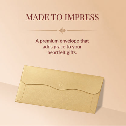 Ivory Gold Floral Shagun Envelopes