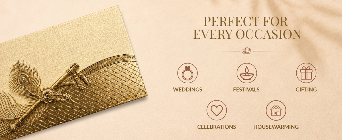Silver Grey Patterned Shagun Envelopes