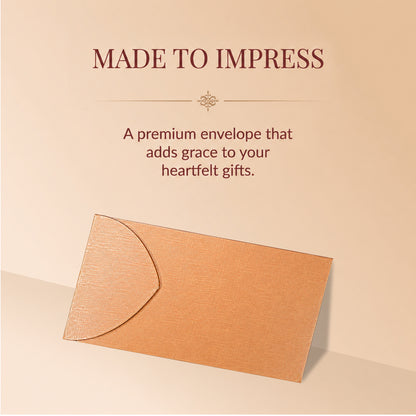 Brown Floral Shagun Envelope