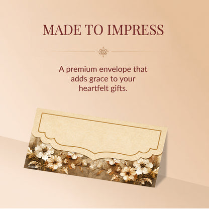 Ivory White Floral Shagun Envelopes