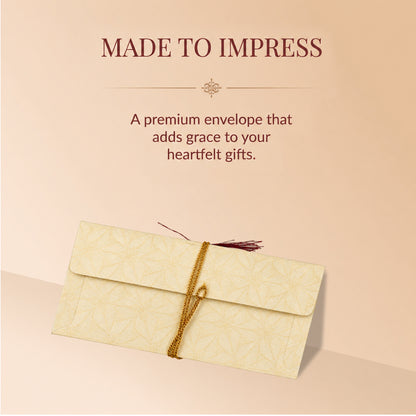 Ivory & Gold Fold-Open Shagun Envelopes