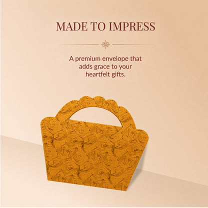 Designer Orange Purse Style Shagun Envelopes