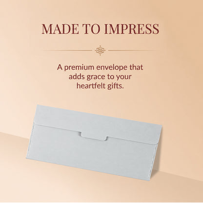 Silver Grey Mandala Border Shagun Envelopes
