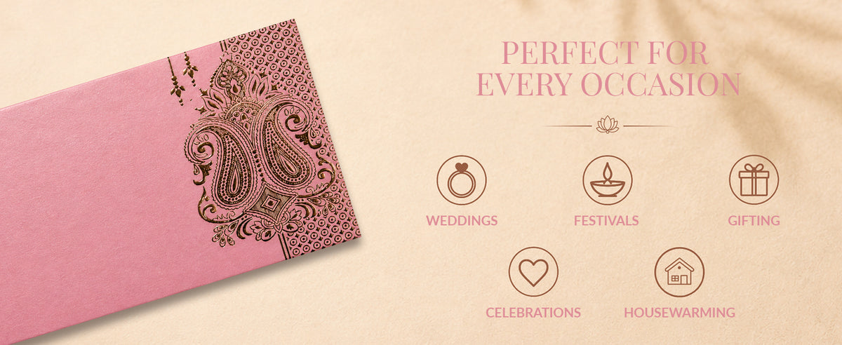 Blush Pink Shagun Money Envelopes