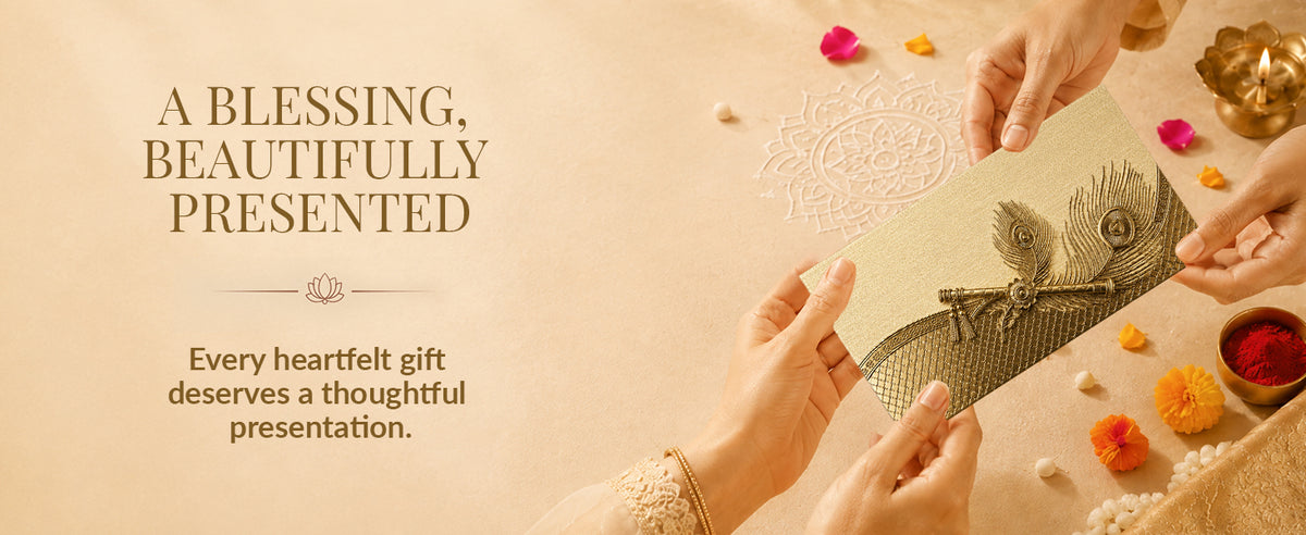 Silver Grey Patterned Shagun Envelopes