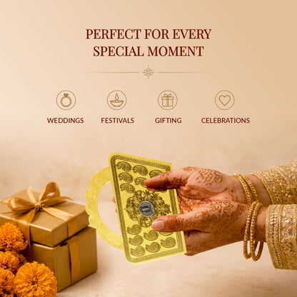 Designer Yellow Purse Style Shagun Envelopes