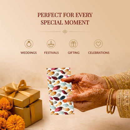 Multicolour Feather Shagun Envelopes