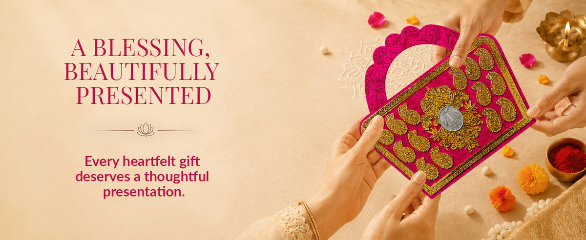 Designer Pink Purse Style Shagun Envelopes