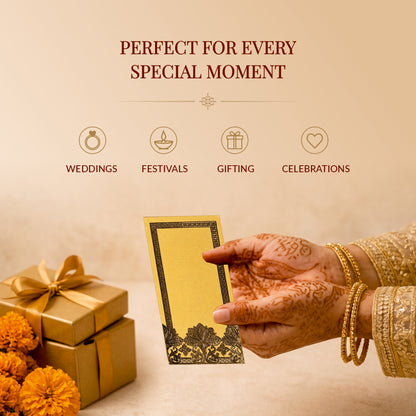 Mustard Gold Shagun Envelopes