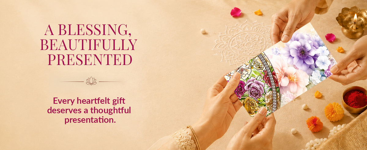 Pastel Paisley Floral Printed Shagun Envelopes