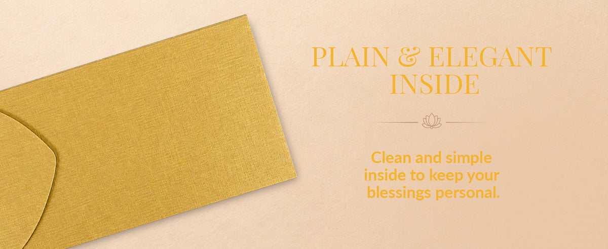 Mustard Gold Shagun Envelopes