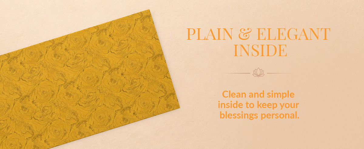 Golden Ornamental Shagun Envelopes