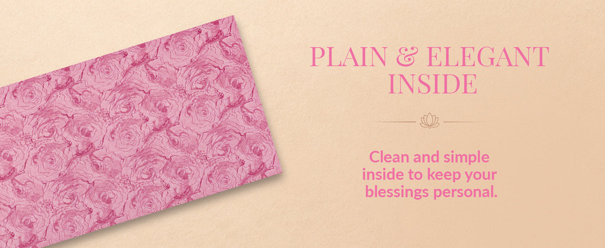 Blush Pink Gold Shagun Envelopes