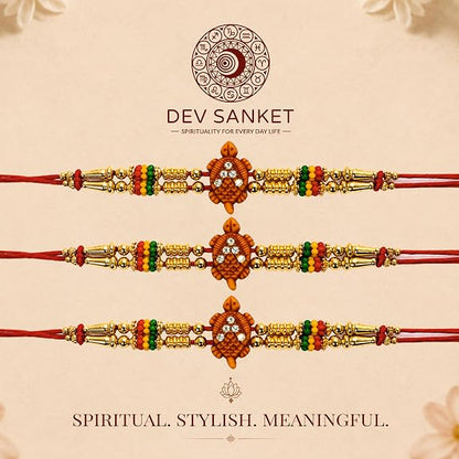 Turtle Design Rakhi Set