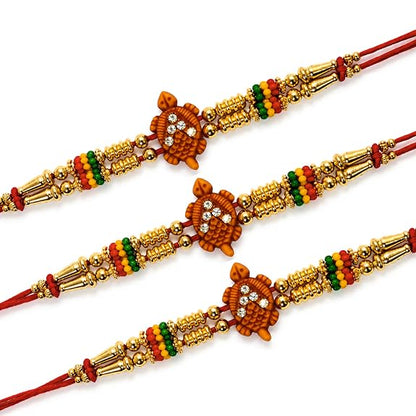 Turtle Design Rakhi Set
