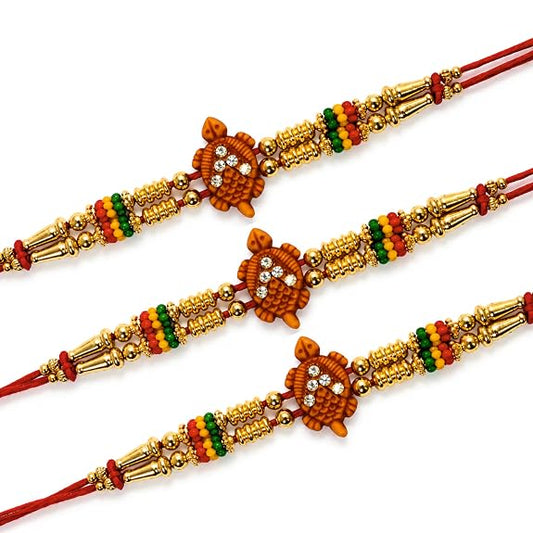 Turtle Design Rakhi Set