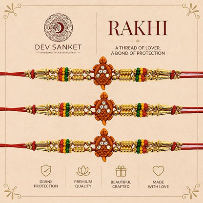 Turtle Design Rakhi Set