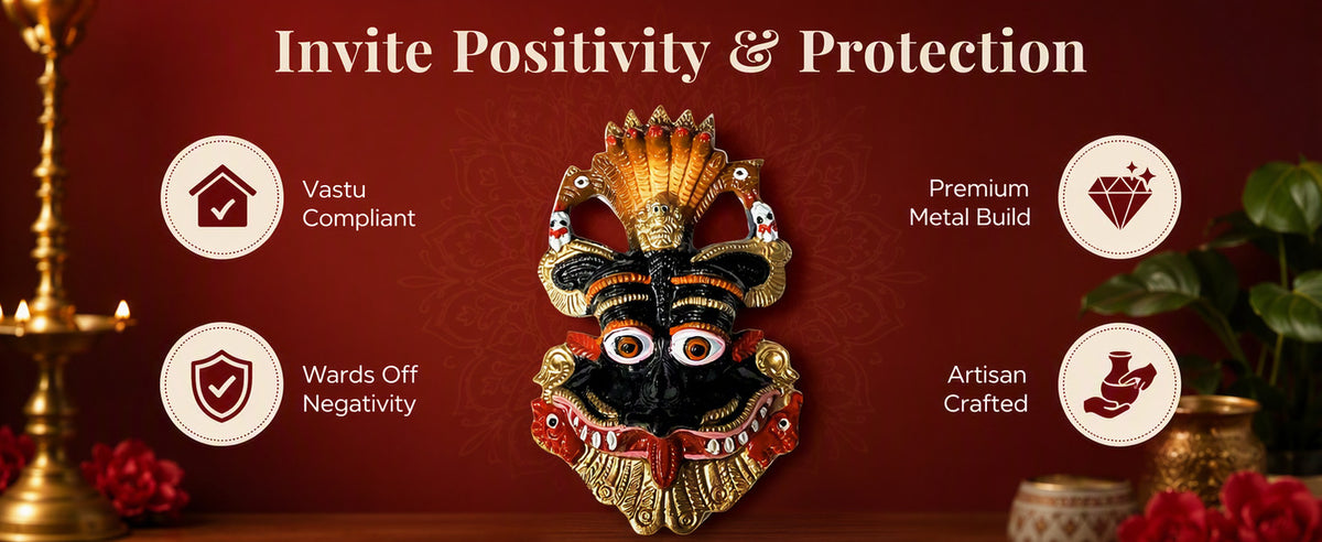Kirtimukha Decorative Hanging for Main Door, Entrance, Wall, Mandir and Traditional Home Décor